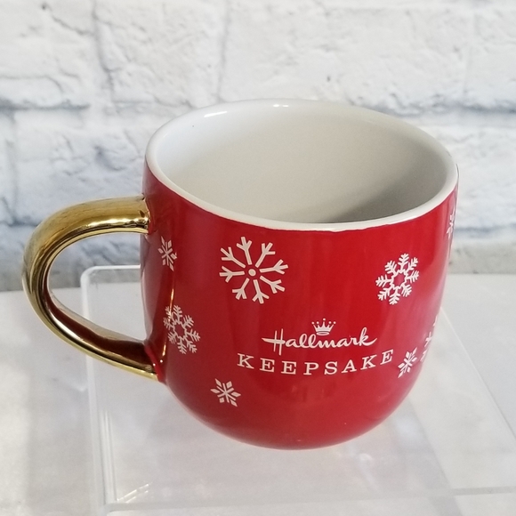 Hallmark Keepsake Love of Coffee and Ornaments Snowflakes Red Mug Holiday New - Picture 2 of 12